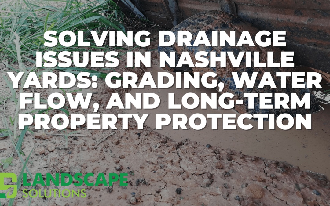 Solving Drainage Issues in Nashville Yards: Grading, Water Flow, and Long-Term Property Protection