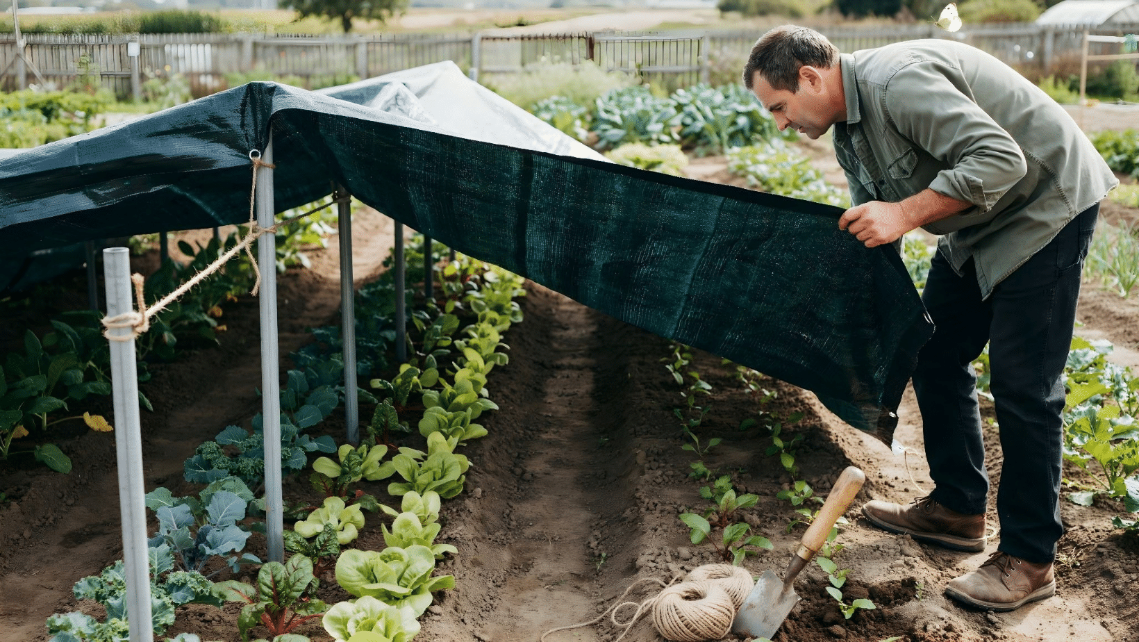 Garden Bed Protection Through Fall